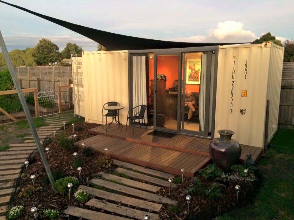 This is a backyard music... - Build A Container House Ideas