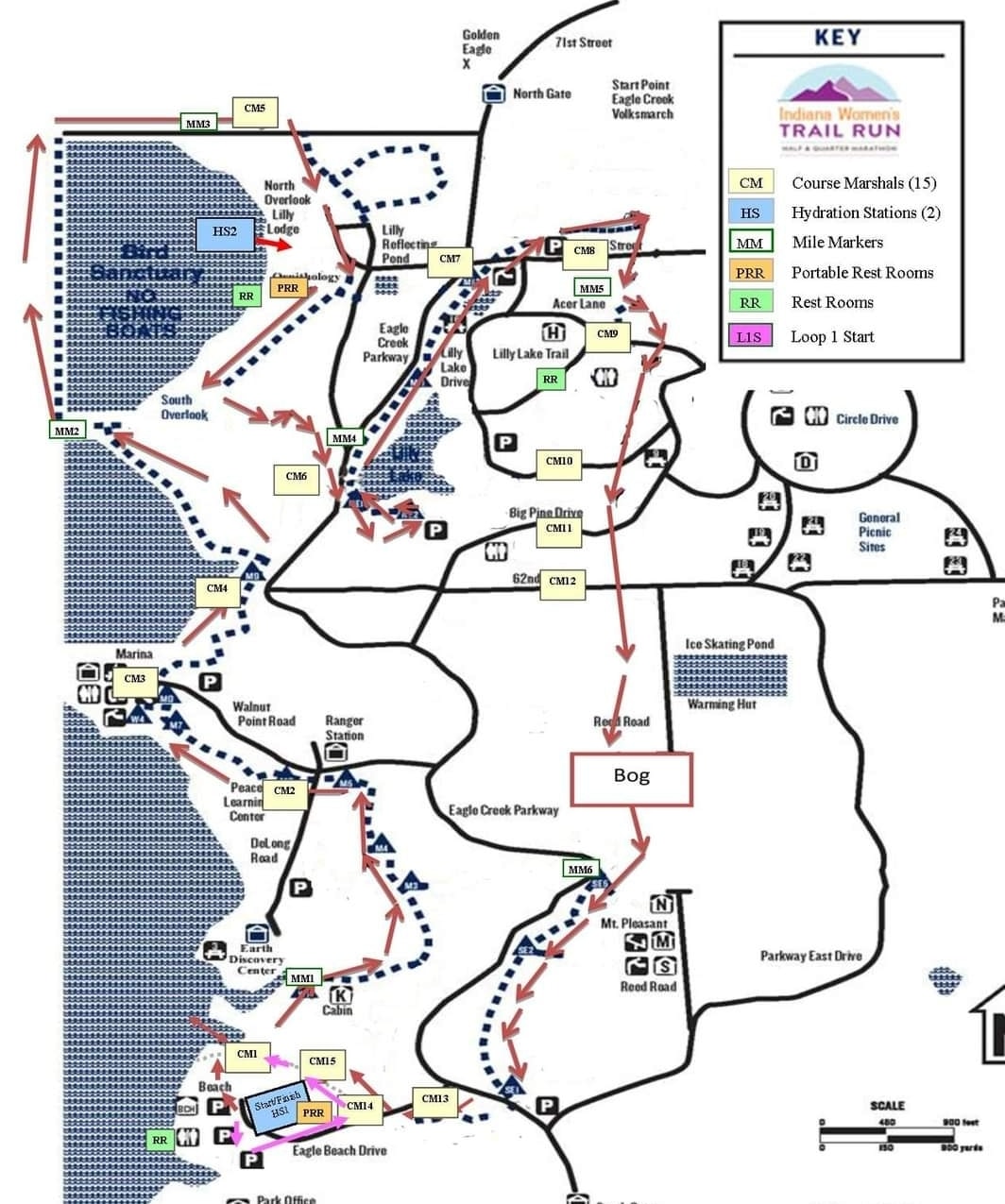 Our map of the course shows... - Indiana Women's Trail Run | Facebook