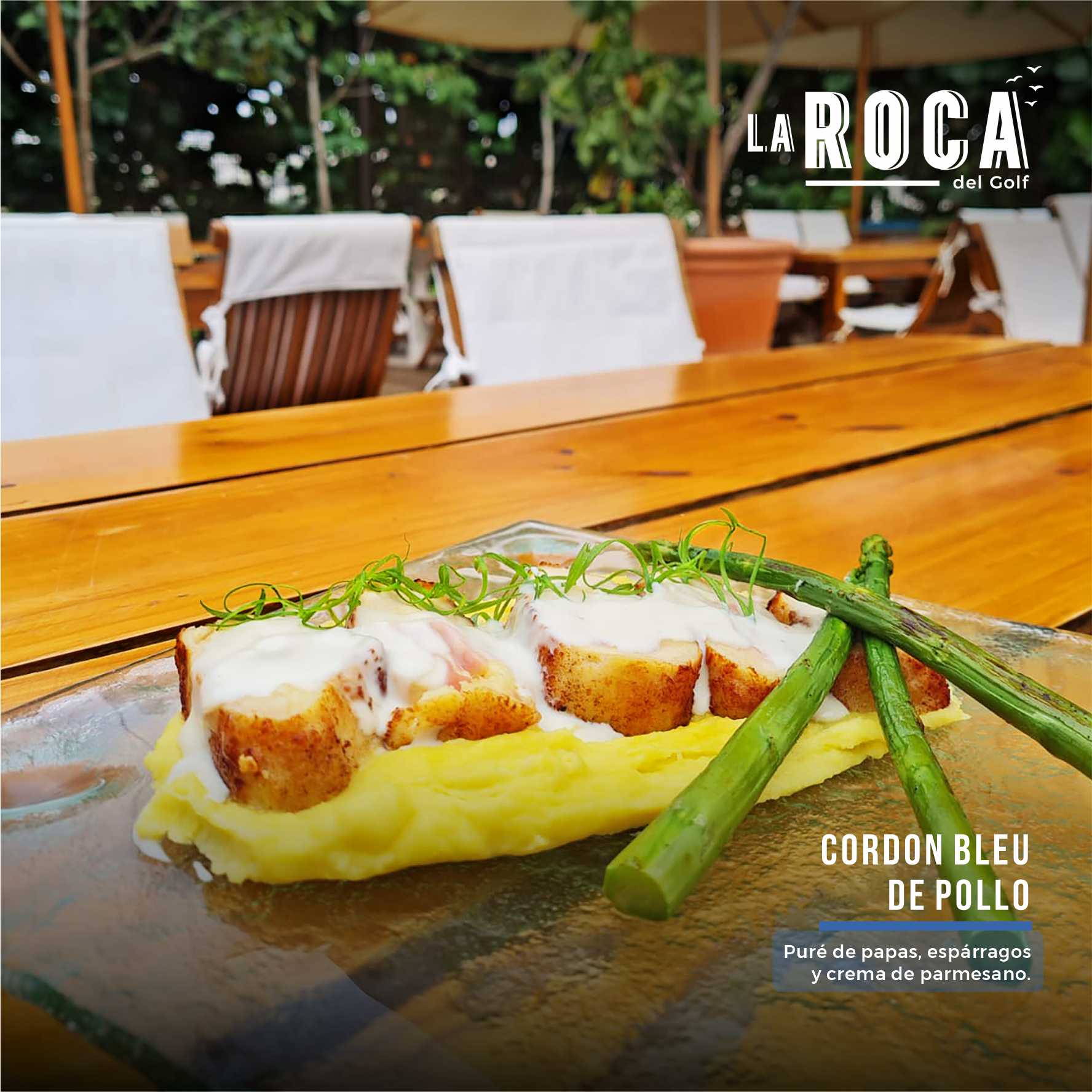 🌊Cordon bleu de pollo - Puré de papas,... - La Roca Del Golf | Facebook