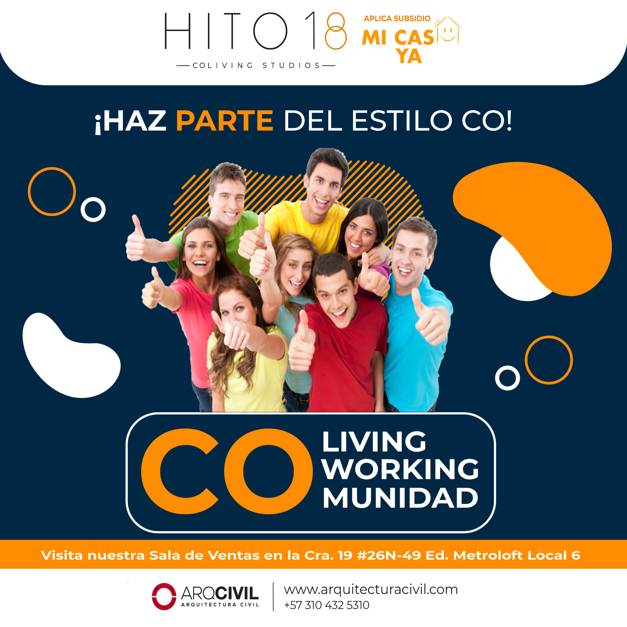 Constructora - Haz parte del estilo CO . Coliving - Genera nuevos ...