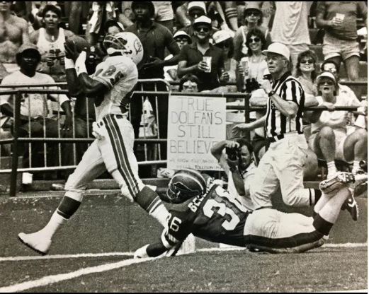 Ghosts - October 12, 1986: Mark Duper catches a 30 yard touchdown pass ...
