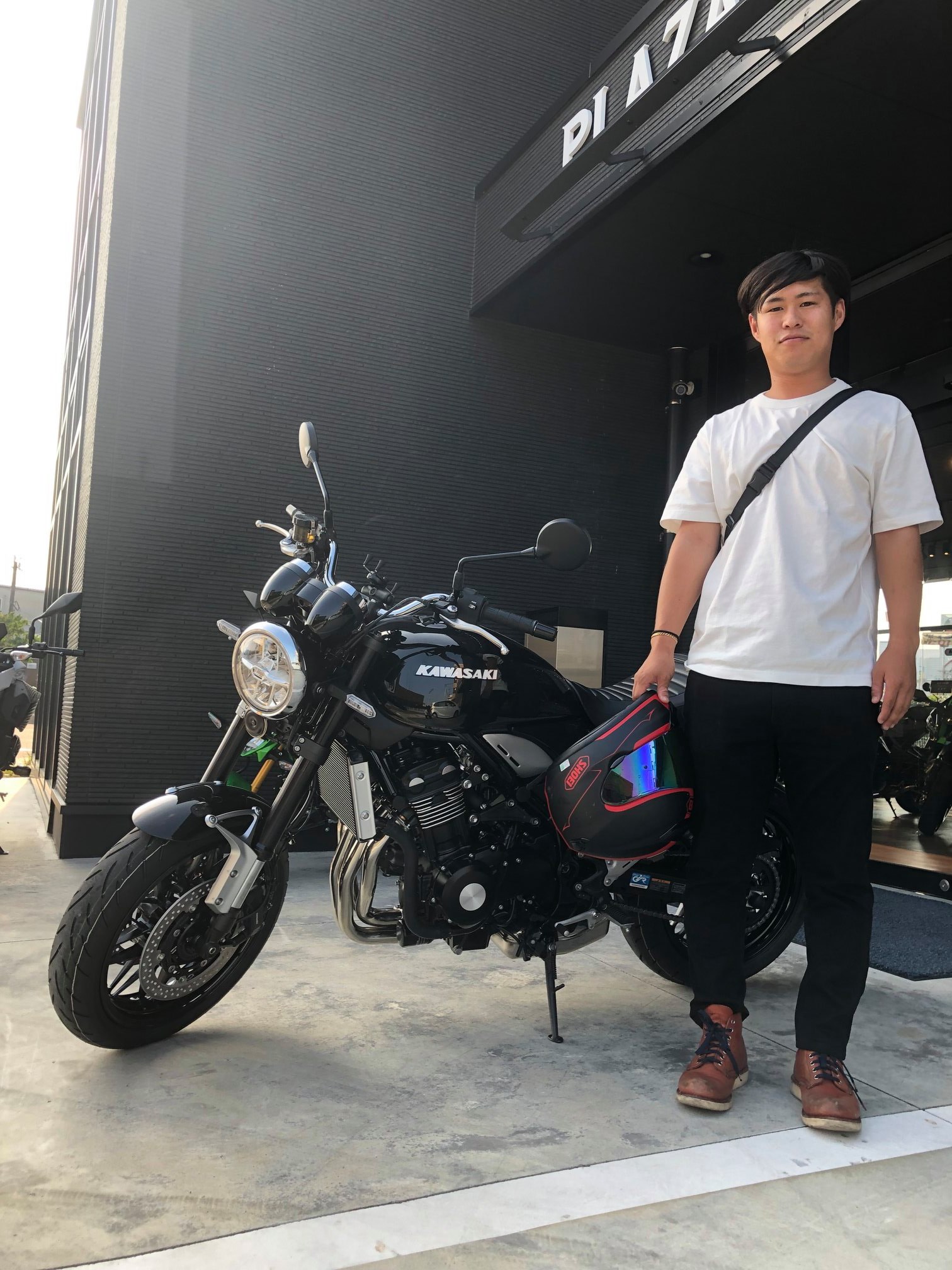 Z900RS 2020年モデル メタリックディアブロブラック」 先日の納車風景 
