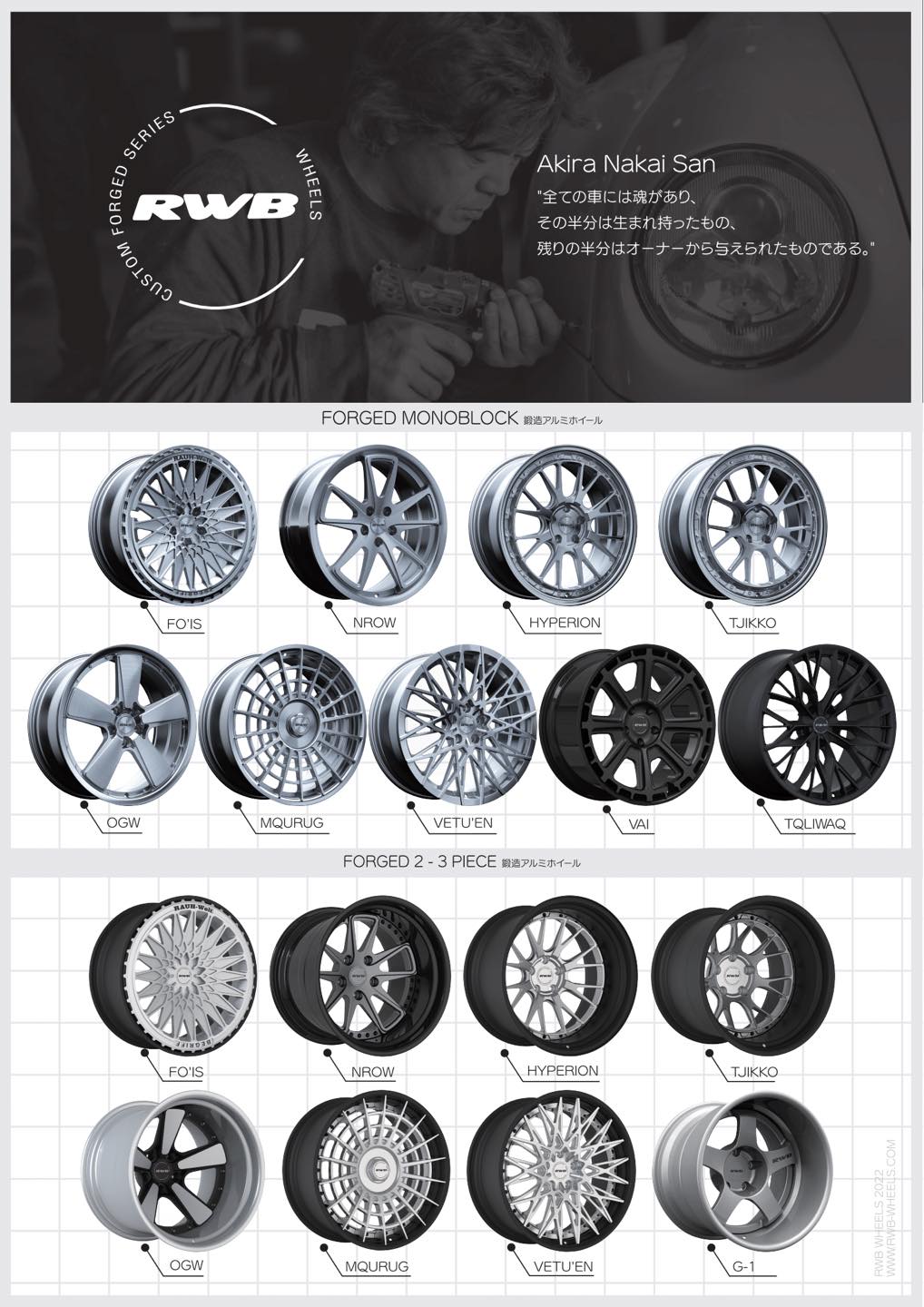 358un綸碩商行 - 🇯🇵 RWB Wheels HYPERION 單片鍛造 提供 19 - 24 吋...