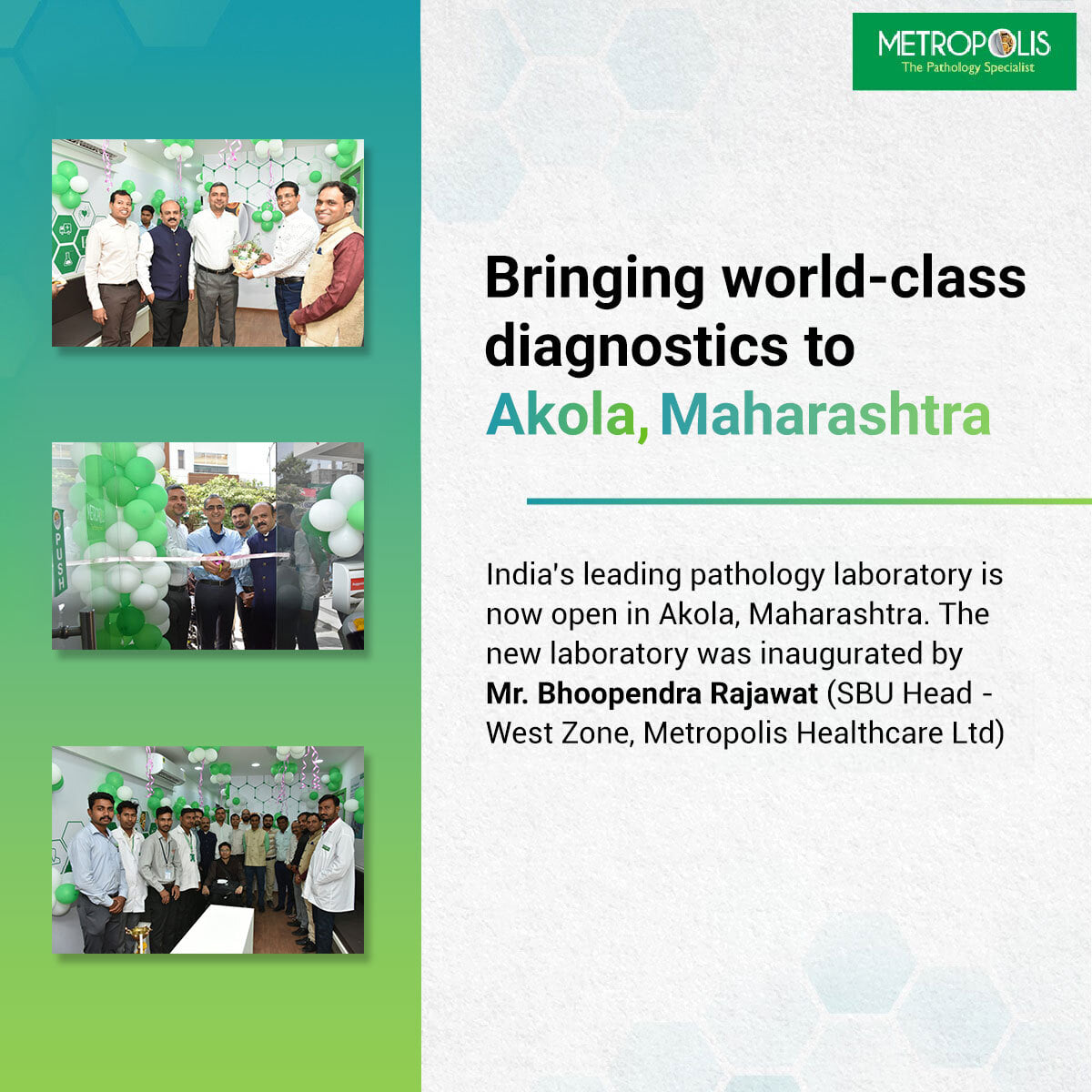 Metropolis Labs - Namaskar Akola! Metropolis Healthcare’s...