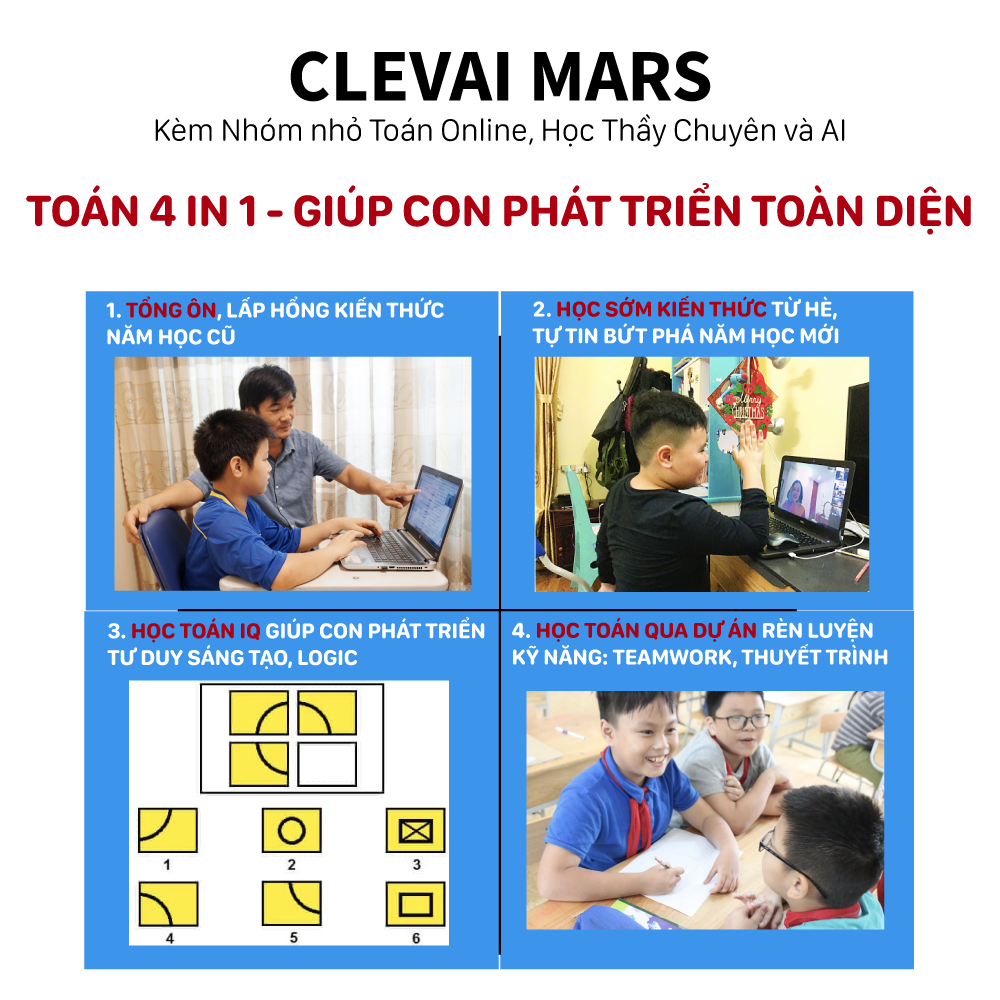 TOÁN 4 IN 1 TẠI CLEVAI CÓ GÌ HAY MÀ... - Clevai - Việt Nam