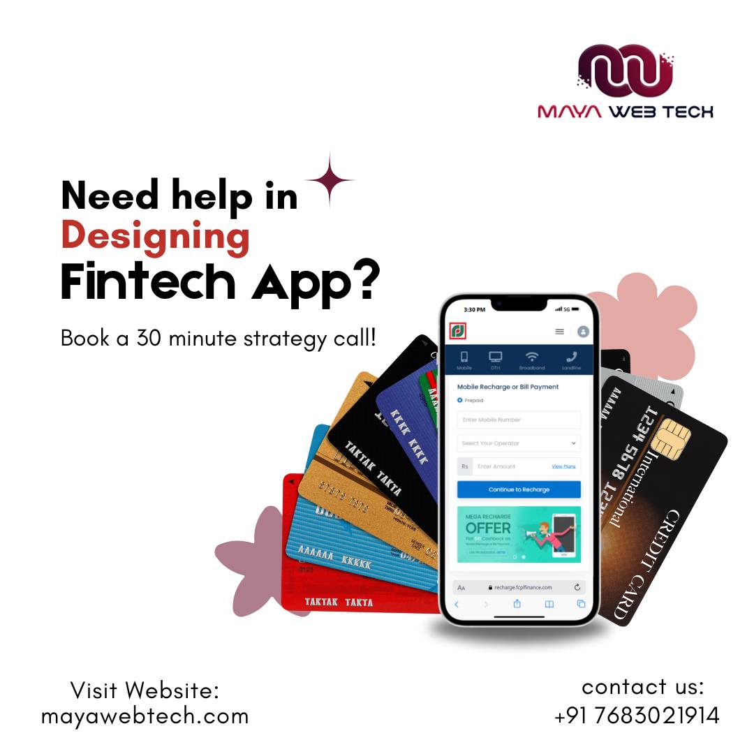 Maya Web Tech - 🚀 Need Help Designing a Fintech App?... | Facebook