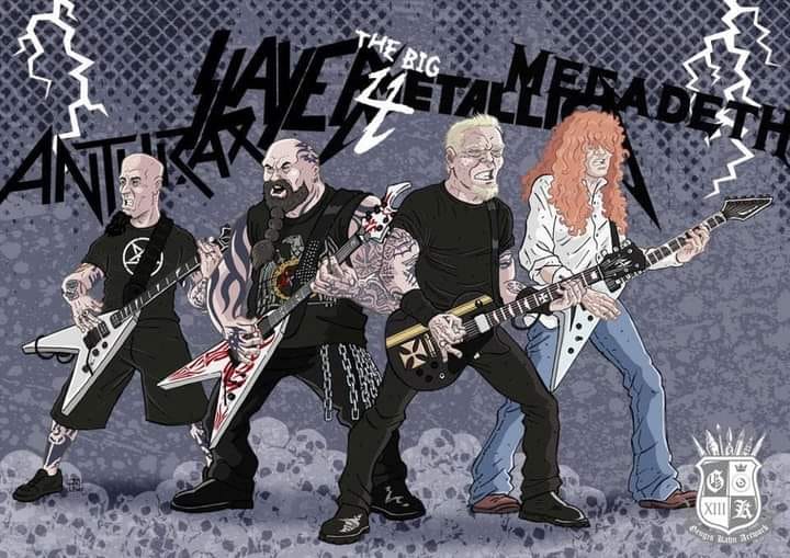 ⚠️Se rumorea que el Big 4 podría volver en 2025. Metallica