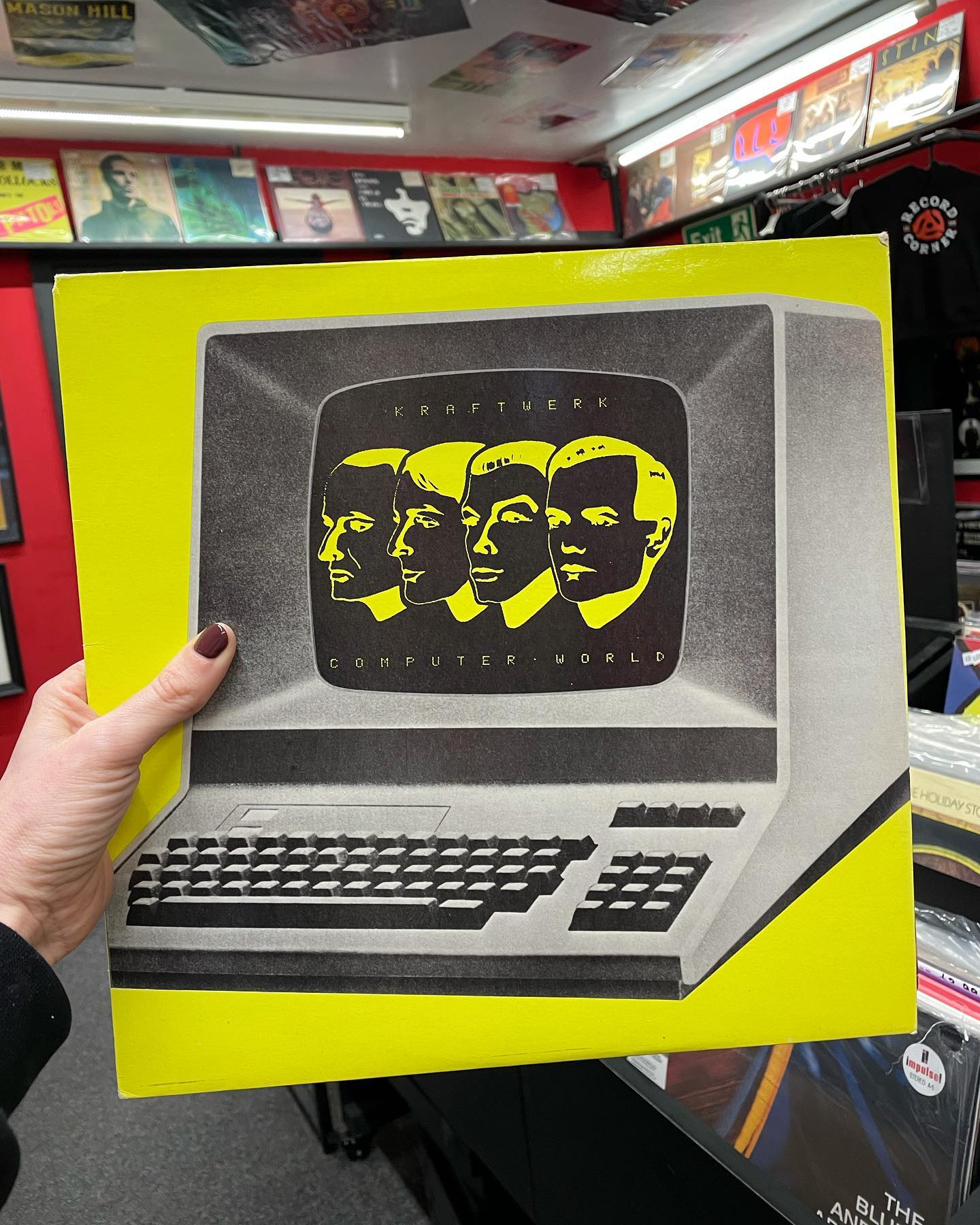 Kraftwerk's Computer World Album on Transparent Yellow Vinyl