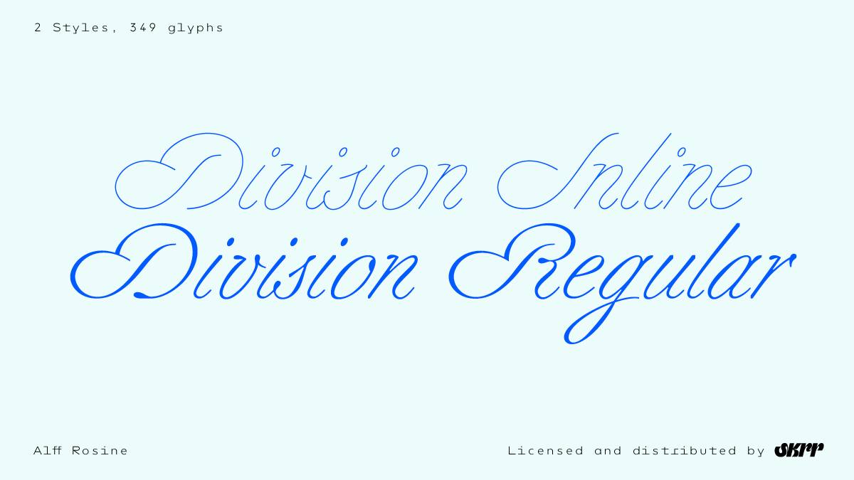 “Division” is a script typeface that... - Slanted Publishers | Facebook