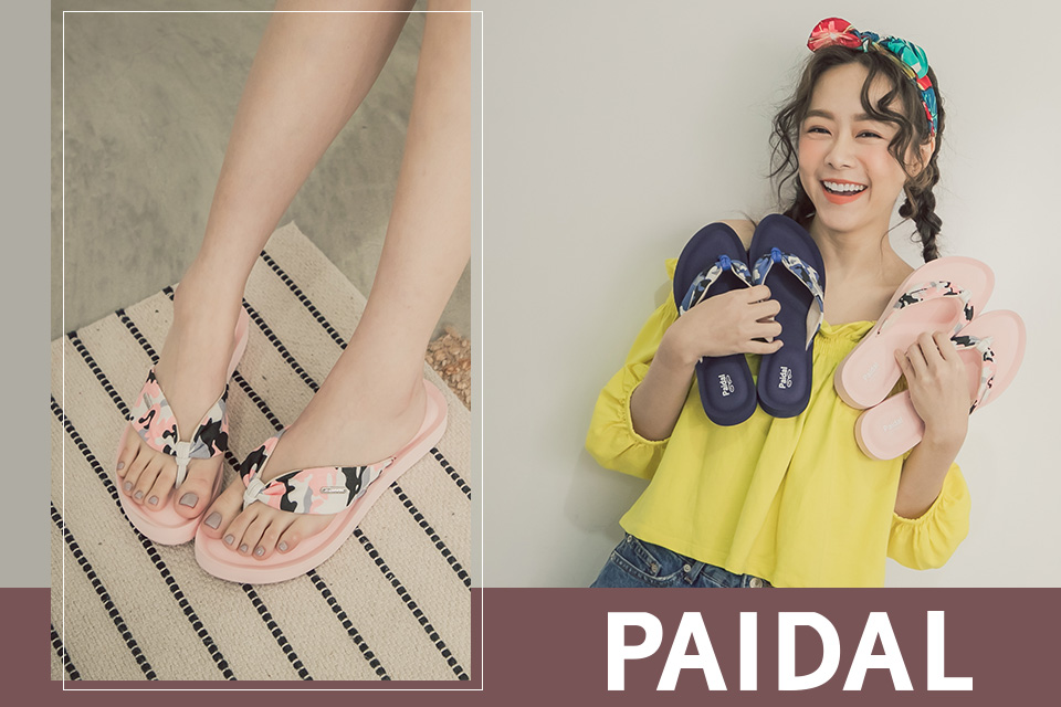 Paidal - 【PAIDAL 愛穿搭】 選擇障礙 迷彩兩色 度假感很濃厚 不出門也可以享受 抓皺綁帶鞋面 ↓↓↓...