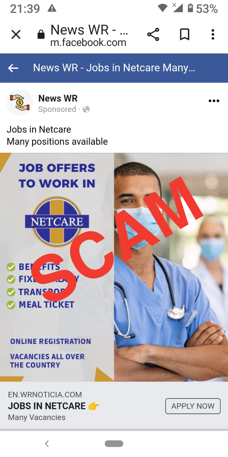 Netcare - Please be cautioned that #scam advertisements appear on ...