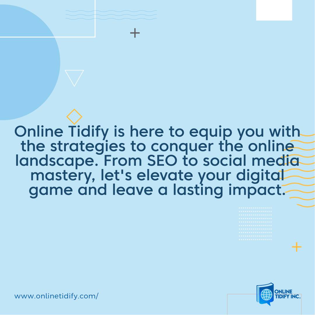 Online Tidify Inc. | Winnipeg MB
