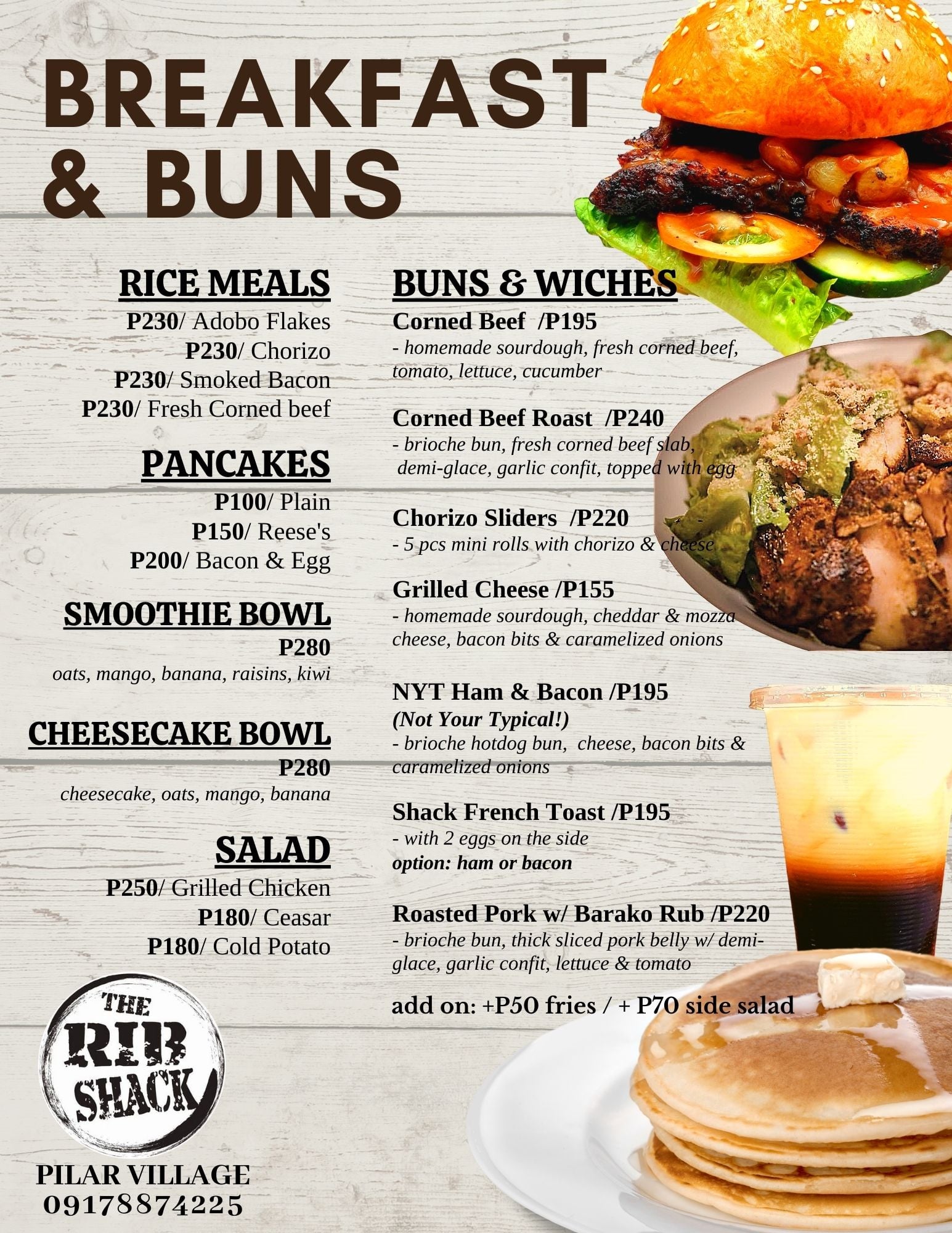 The Rib Shack - Our ALL DAY BREAKFAST MENU is now...