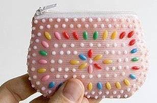 Porte-monnaie En Perles Fait Main - Modèle "Tina", Occasion, Très Joli Et Unique !