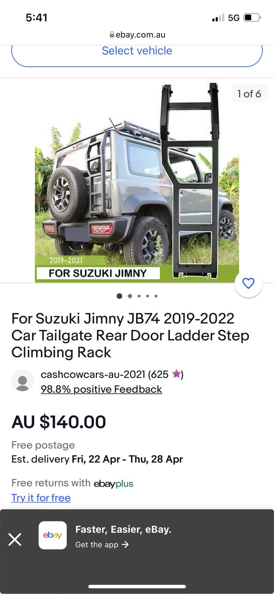 Jual Side Ladder + Gasoline Tank Jimny Suzuki Jimny JB74 - Jakarta