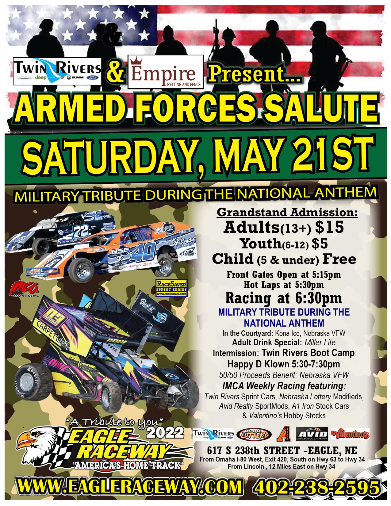 This Saturday is the Armed Forces... - Advantage Racing TV | Facebook