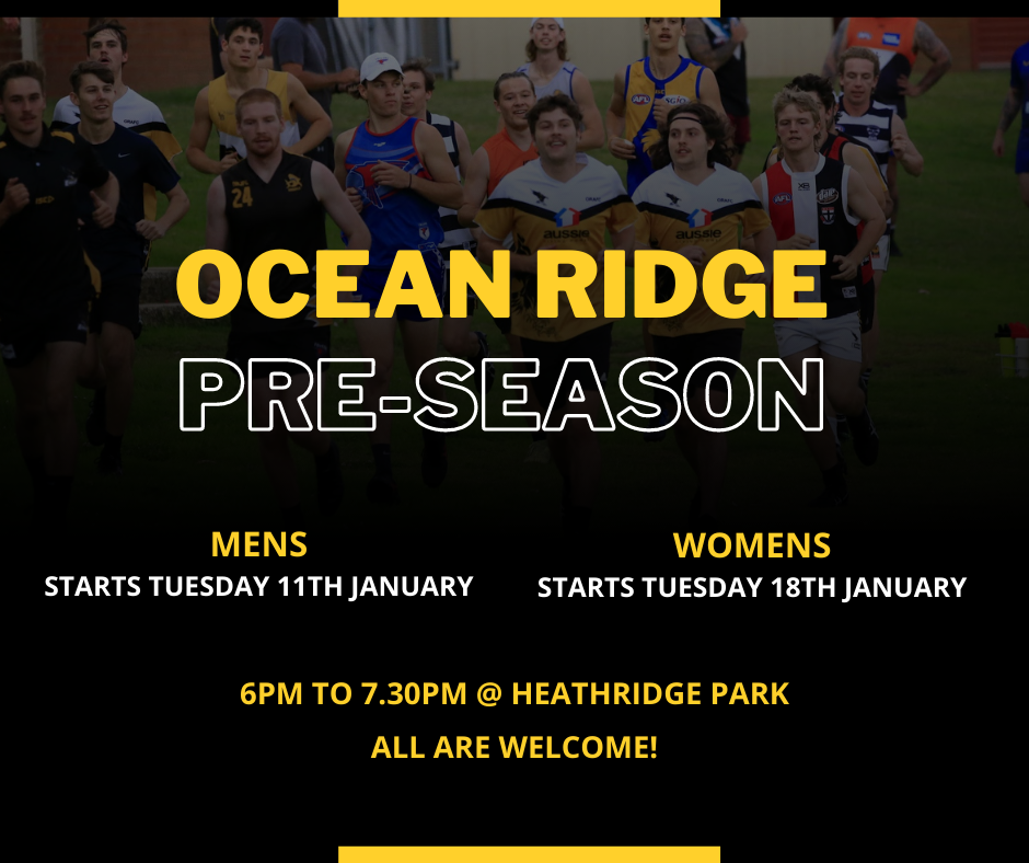 OCEAN RIDGE PRE-SEASON... - Ocean Ridge Amateur Football Club
