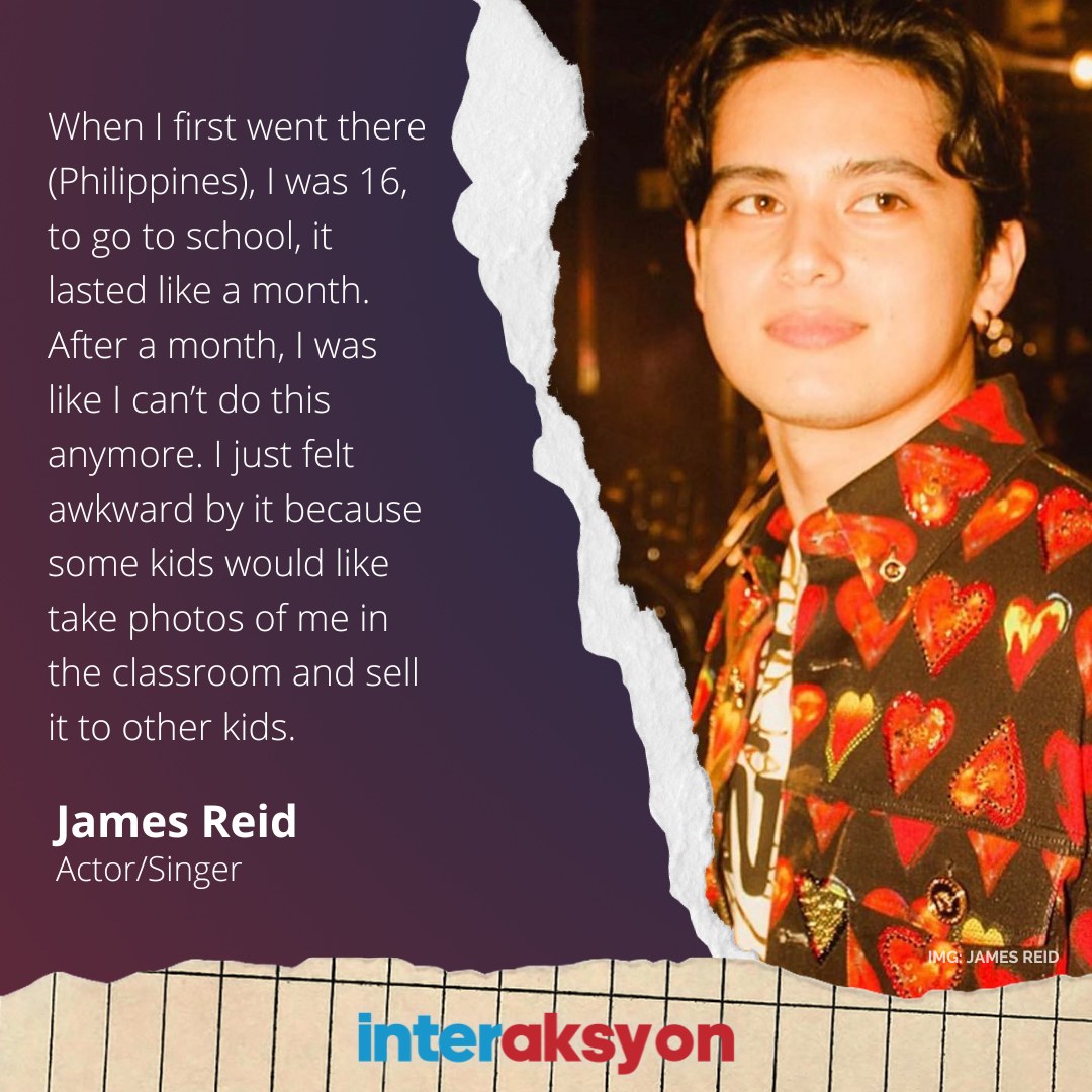 Interaksyon - Filipino-Australian James Reid recently revealed the ...