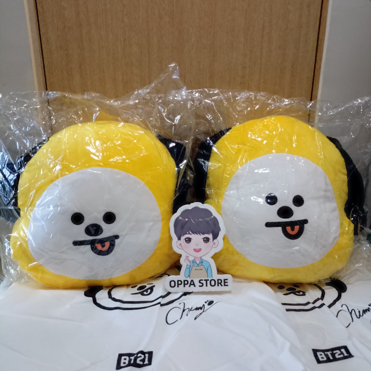 BT21 CHIMMY 42CM FACE CUSHION back in stock on-hand ? Get yours 