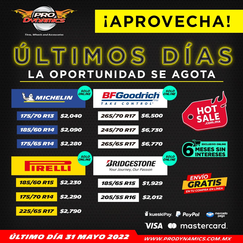 Prodynamics - 🚗 ¡ ÚLTIMOS DÍAS DE PRECIOS INCREÍBLES en...