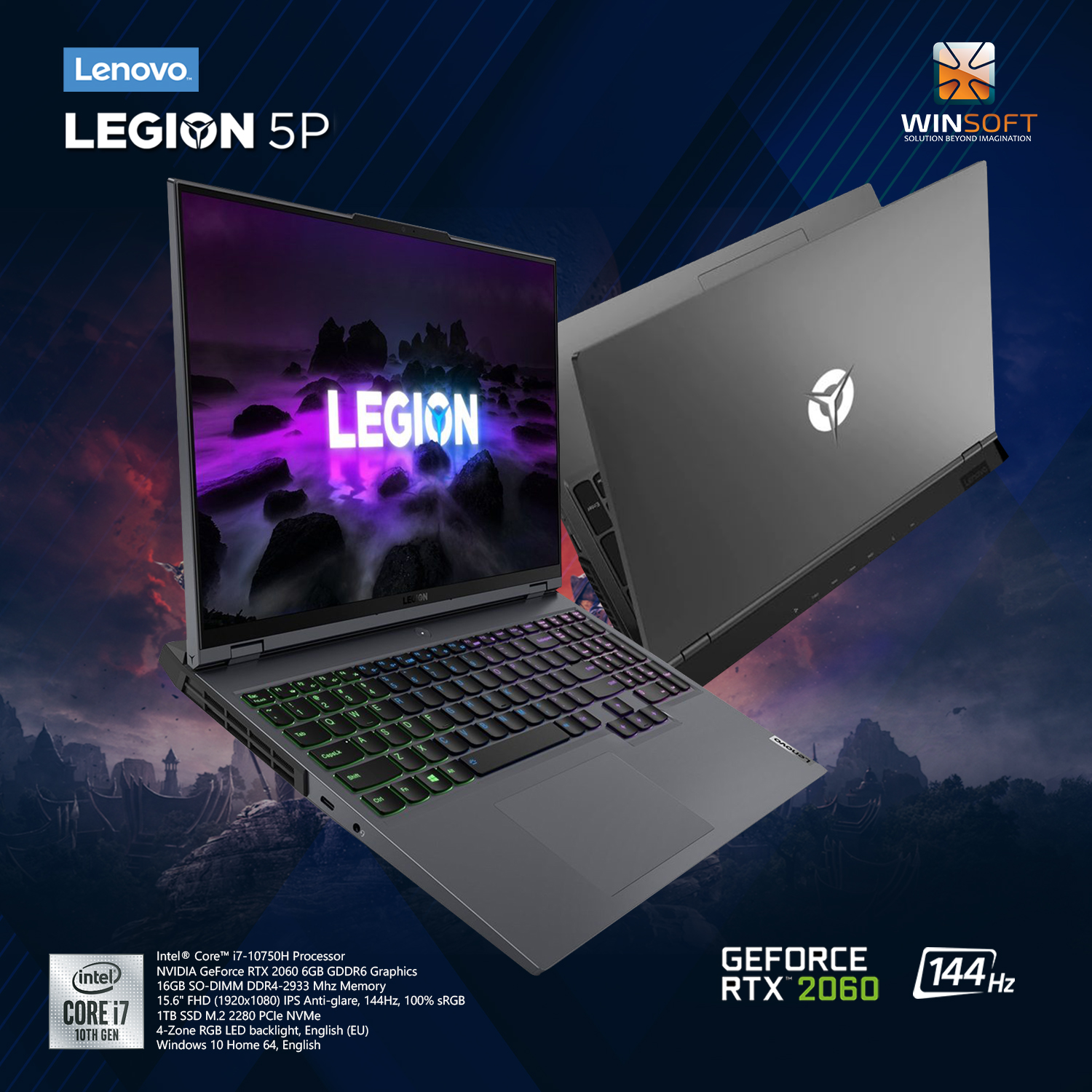 Windows Desktops Currys Lenovo Legion 5p LENOVO Legion 5P Gaming 