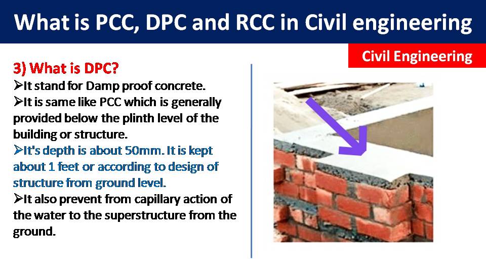 #What are PCC, DPC and RCC... - Civil Engineering Knowledge