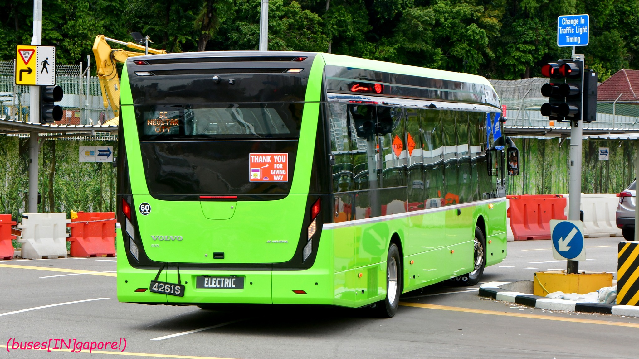 The rear of the Volvo BZL - SC... - (buses[IN]gapore!)