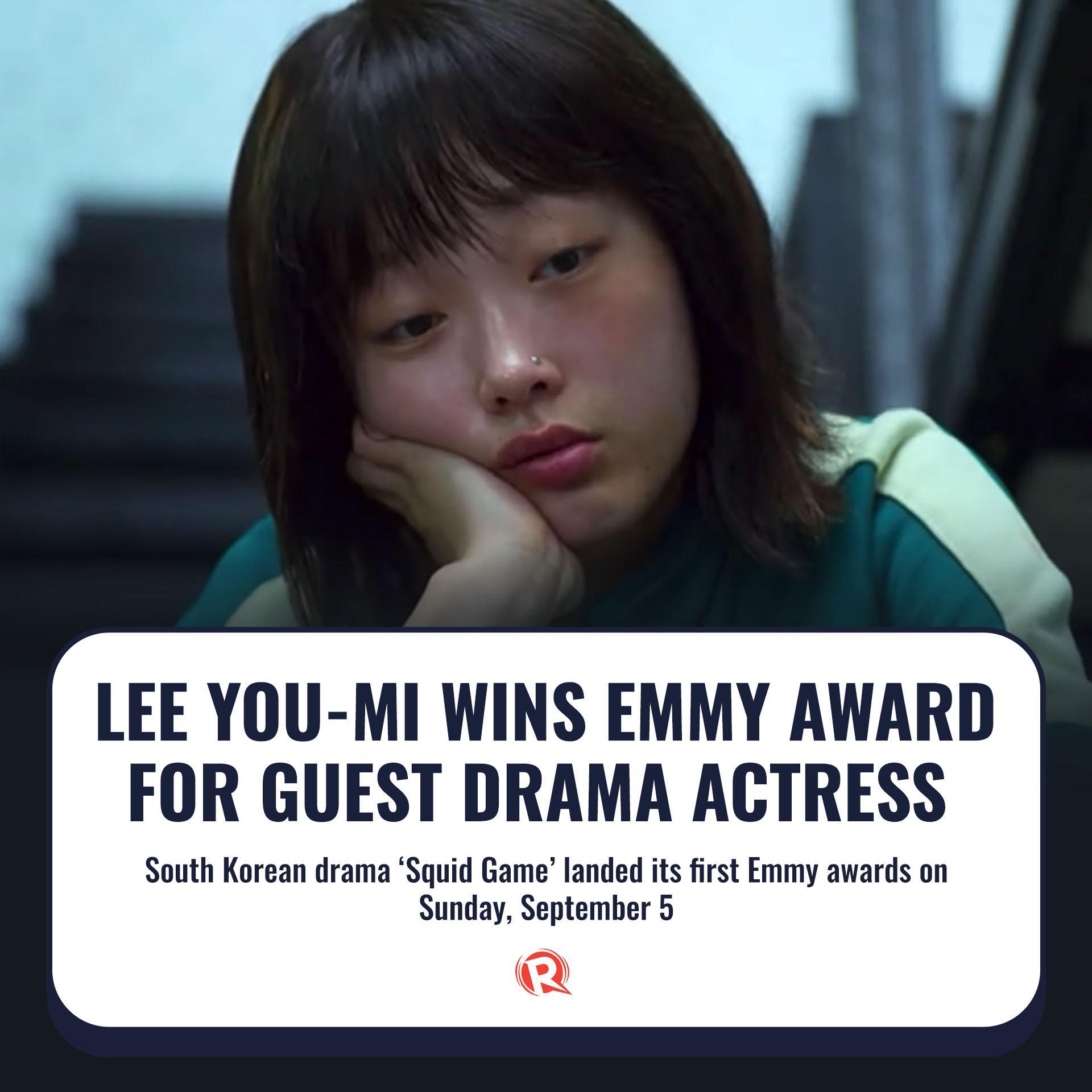 Rappler - Player No. 240 wins the Emmy Award for guest drama actress! 🦑 ...