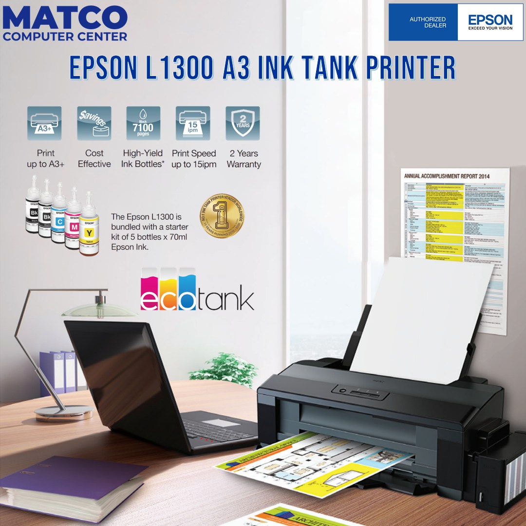 Epson L1300 A3 Ink Tank Printer... - Matco Computer Center | Facebook