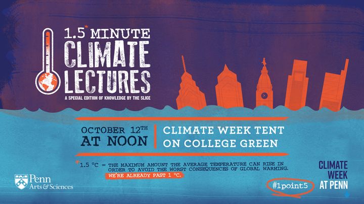 The 1.5* Minute Climate Lectures... - Penn Arts & Sciences
