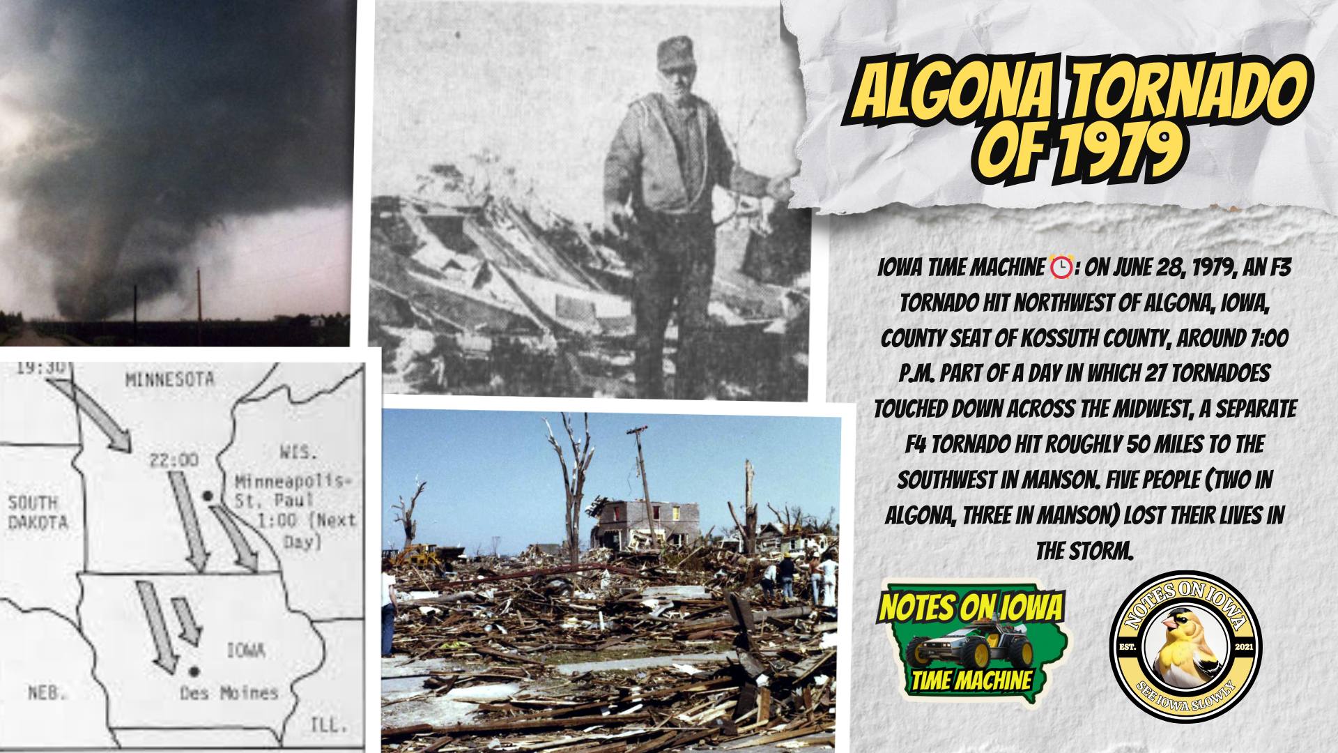 Iowa Time Machine ⏰: On April 30, 1967, a major tornado outbreak