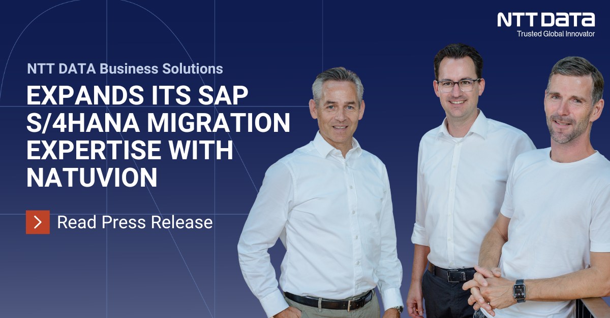 💡⏩ Good news for everyone... - NTT DATA Business Solutions