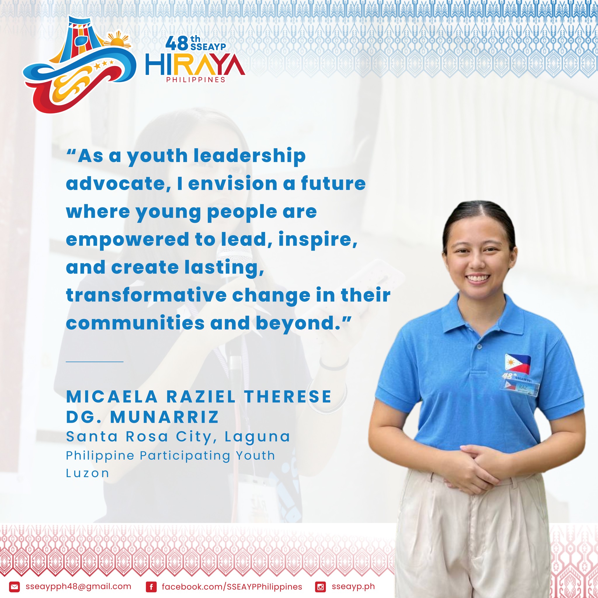 MEET... - SSEAYP - Philippine Youth Ambassadors of Goodwill | Facebook