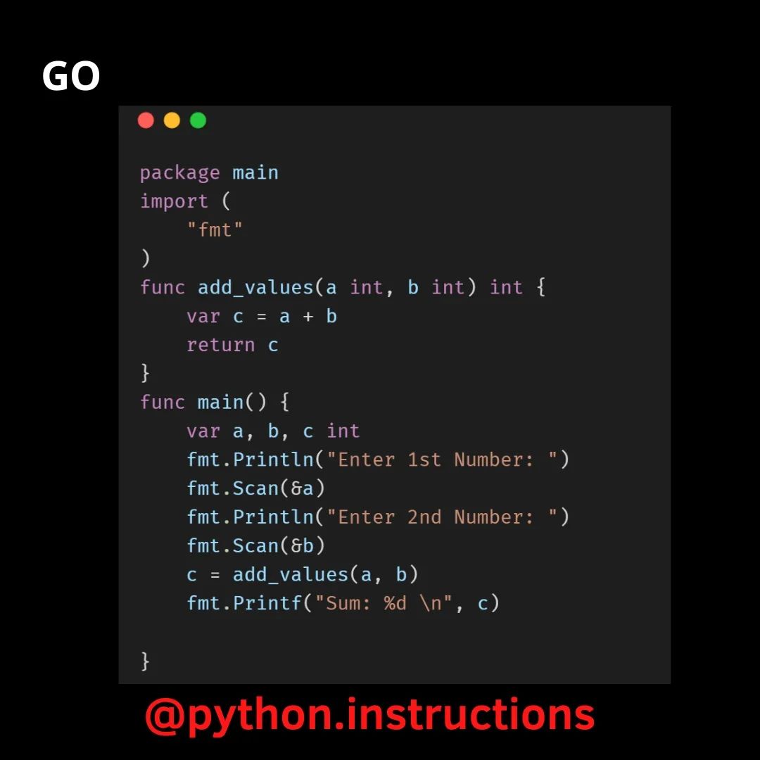 Python Instructions