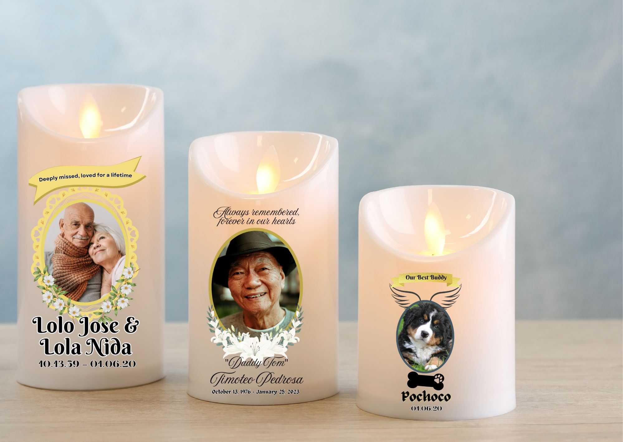 SirTon Prints PH | Undas LED Candle Sticker Templates 🕯️🌸 Try nyo narin ...
