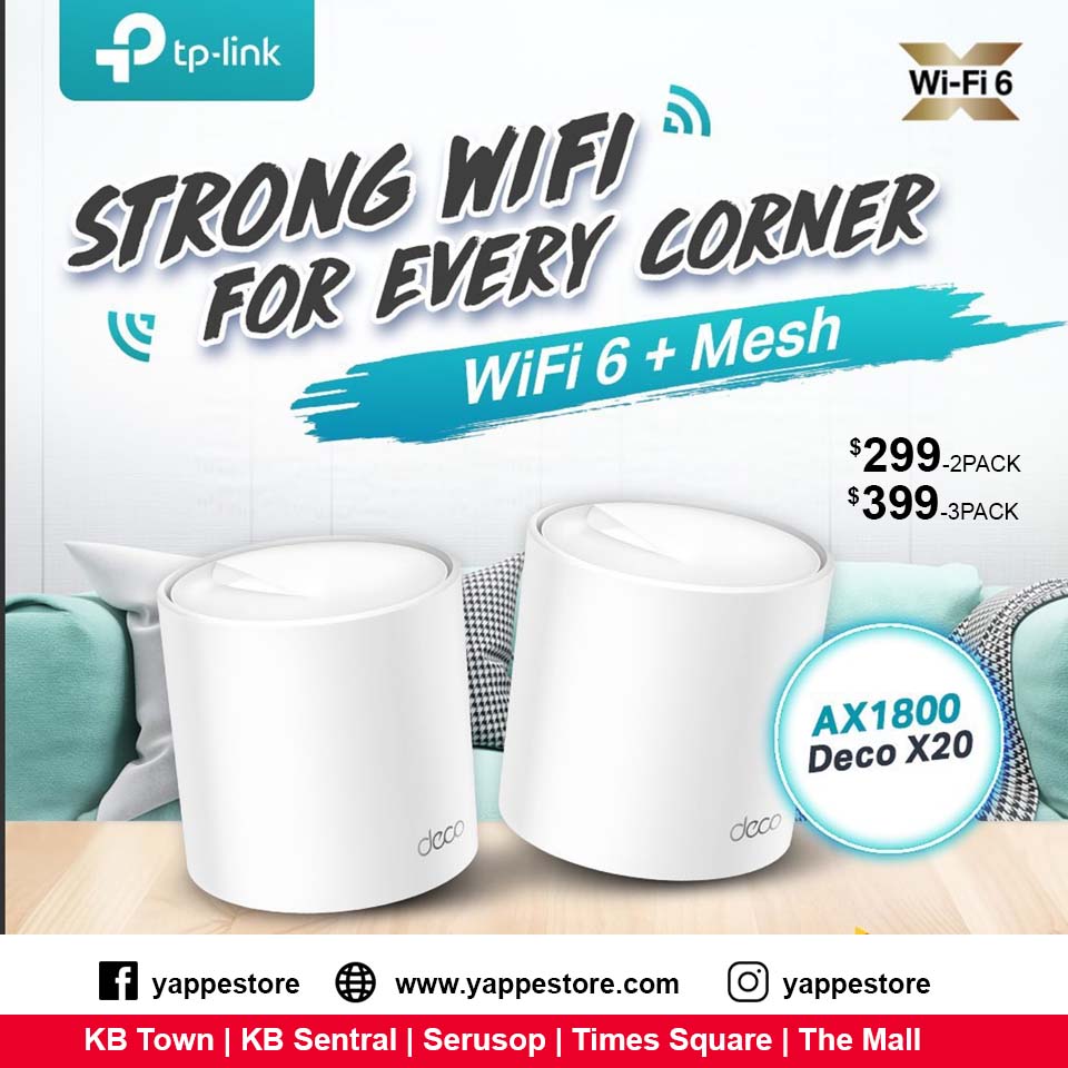 Yappe Store - WiFi 6 Mesh WiFi Boost your WiFi coverage...