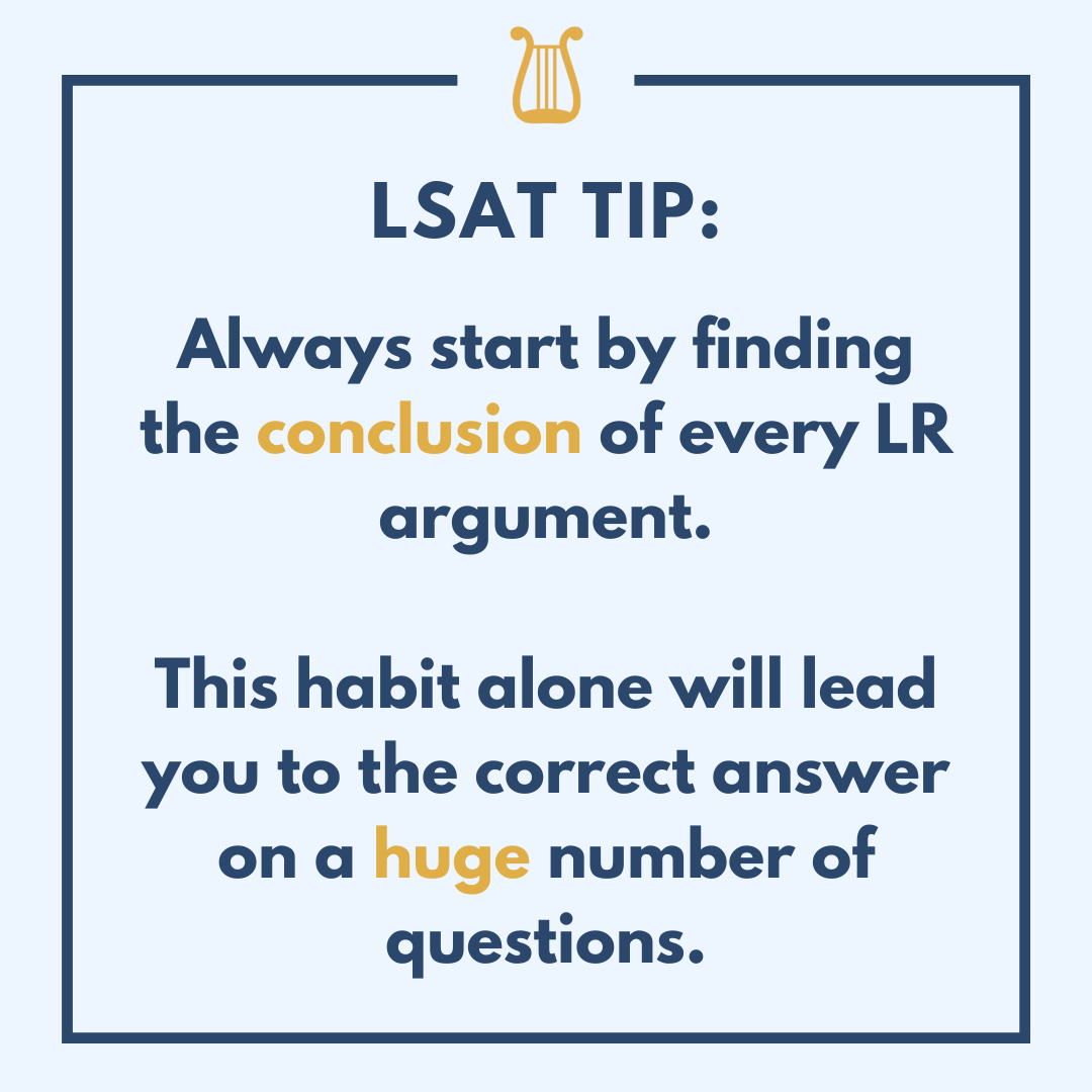 The conclusion is the main point of any... - Apollo Test Prep | Facebook