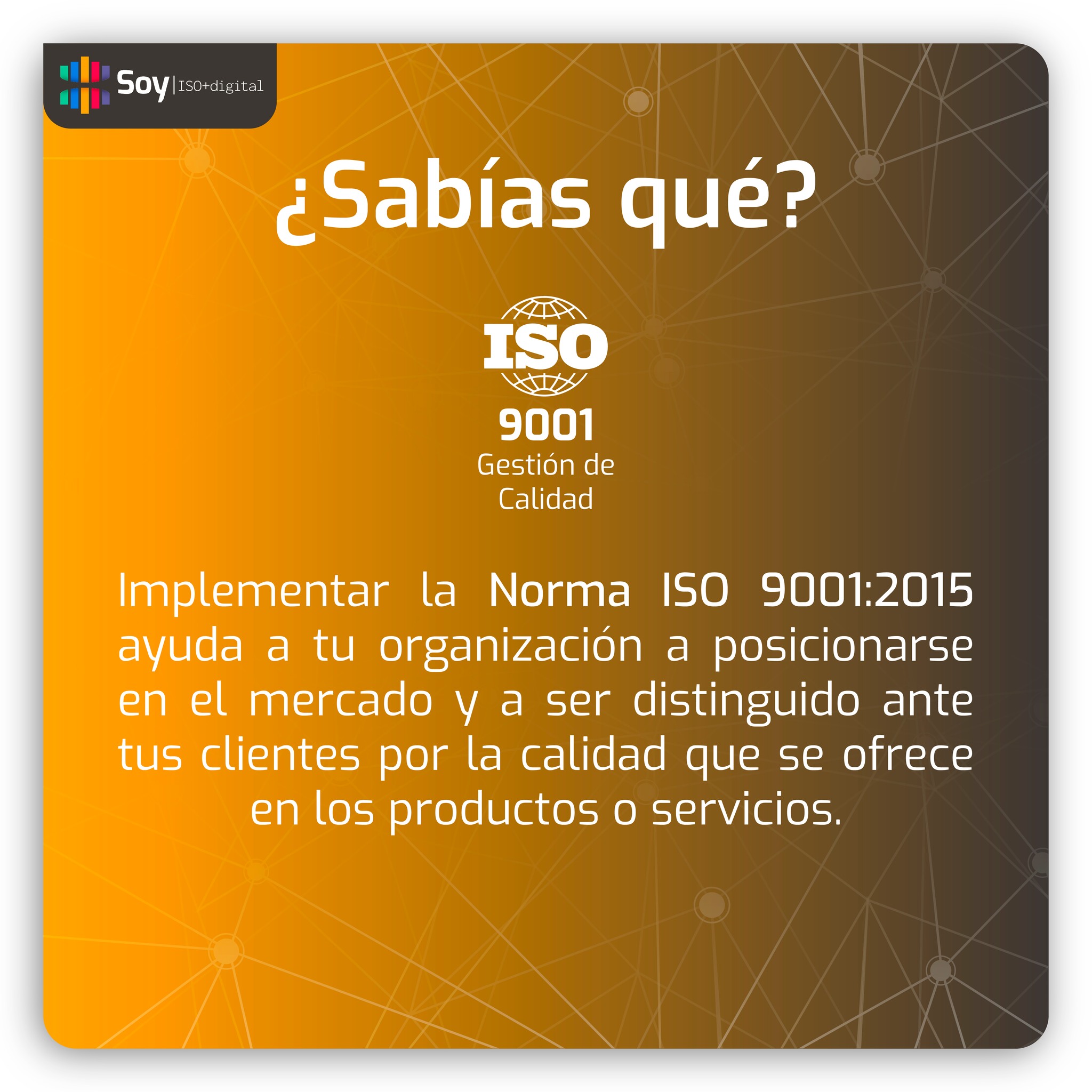 Soy ISO+Digital - 🤓 ¿Sabías qué? Implementar la Norma ISO...
