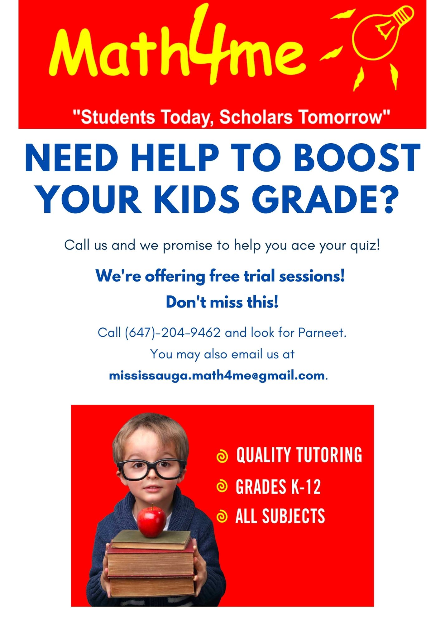 Math4me Mississauga Tutoring Centre - Home