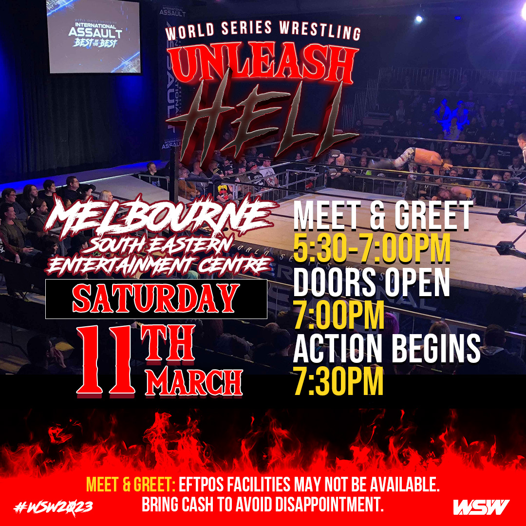 It's night 2 in Melbourne... - World Series Wrestling | Facebook