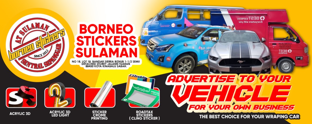 Borneo Stickers Sulaman | Kota Kinabalu