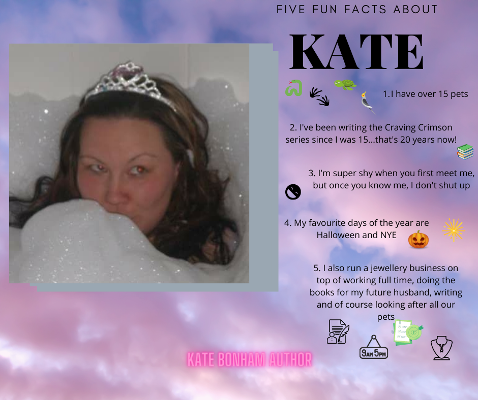 📨 FIVE FACTS ABOUT ME! 🐍 This was... - Author Kate Bonham | Facebook