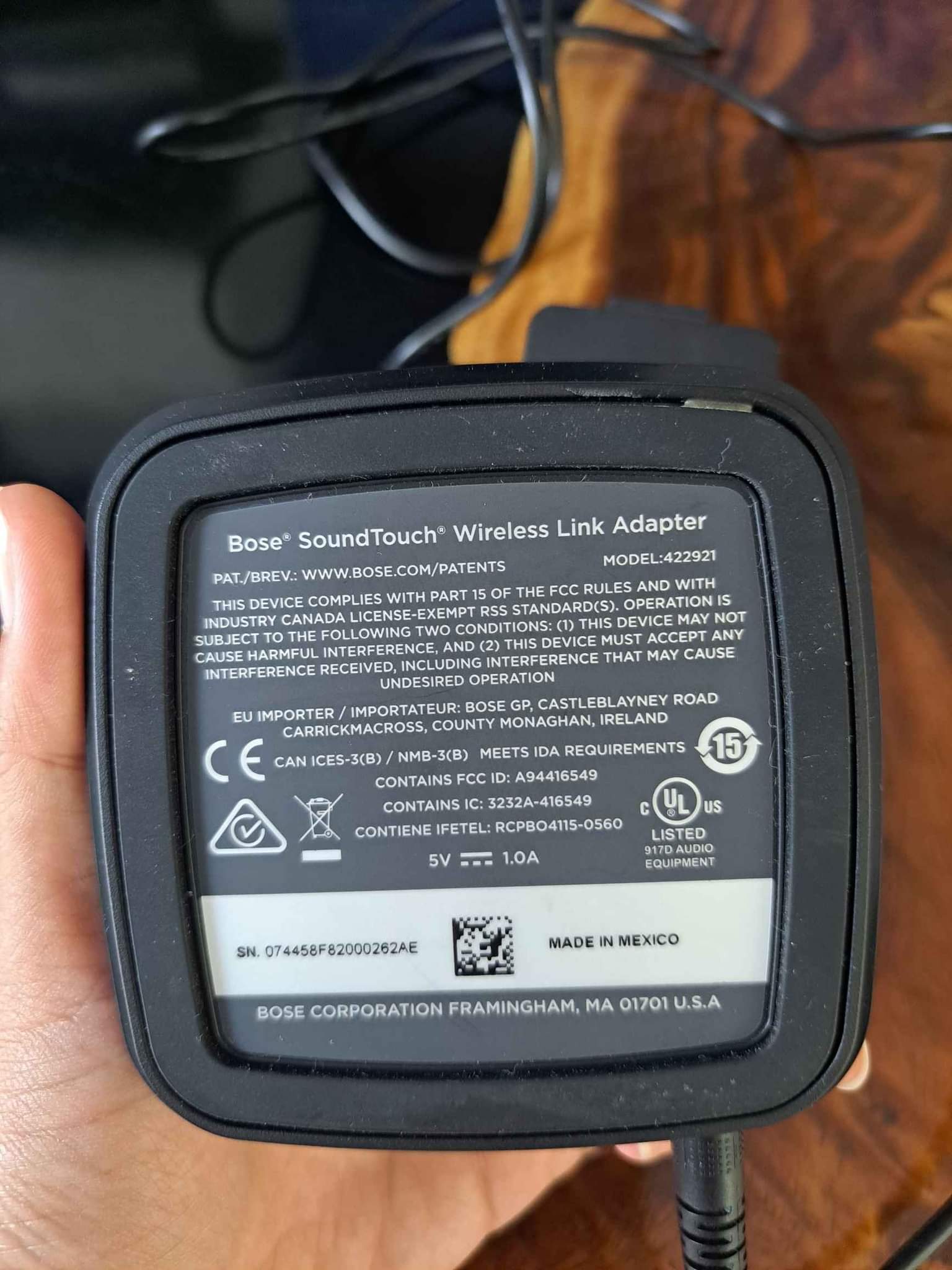 Bose Soundtouch Wireless Link Adapter - Power Adapters & Chargers 