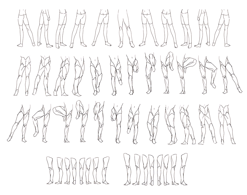 “Legs Movement/Rotation” by... - Character Design References