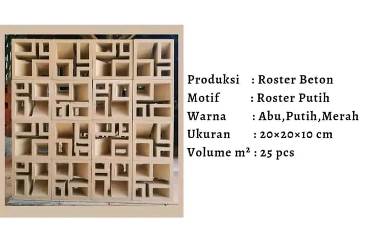 Berbagai macam motif Roster beton... - Roster Beton minimalis