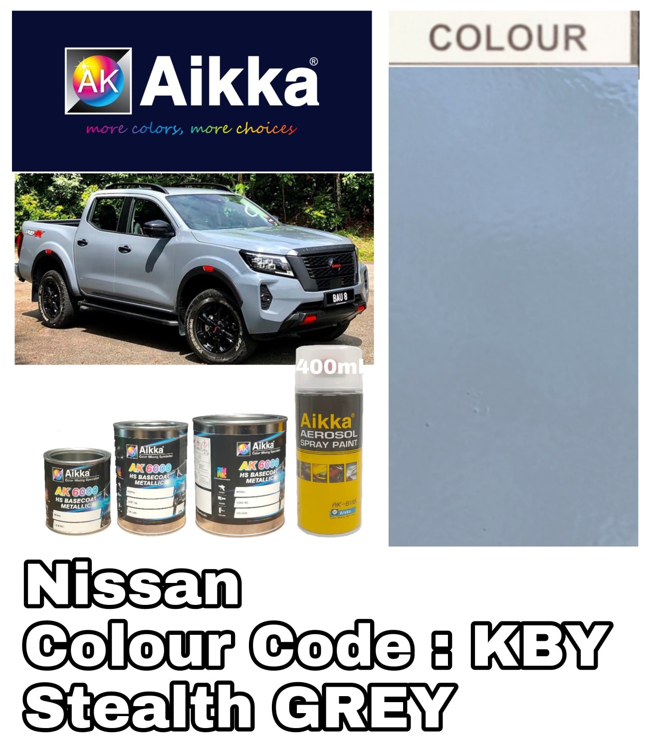 NEW NISSAN NAVARA Paint Code... - AIKKA - The Paint Master | Facebook