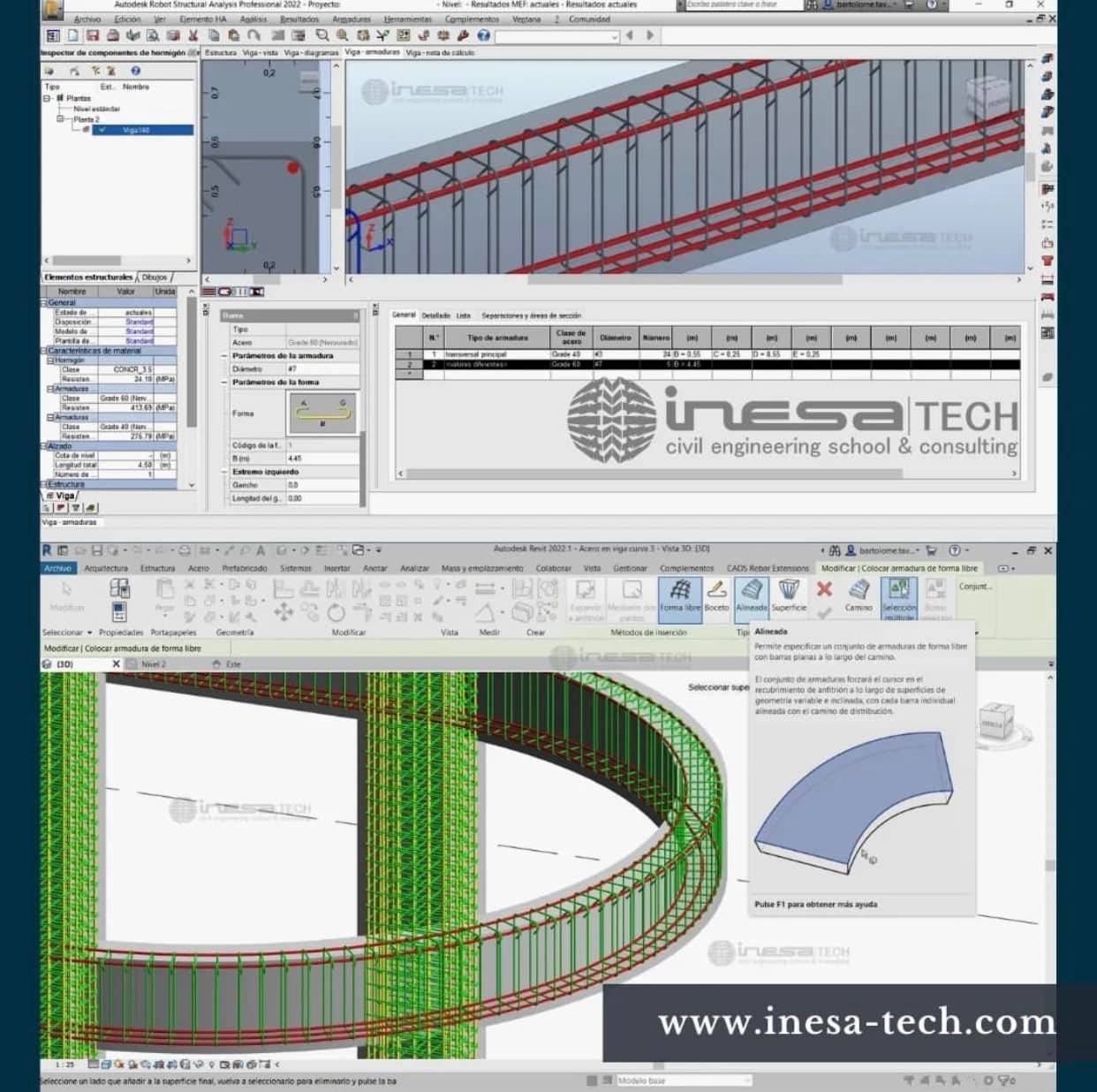 INESA TECH - ¿Sabes cómo detallar en 3D barras de acero en...