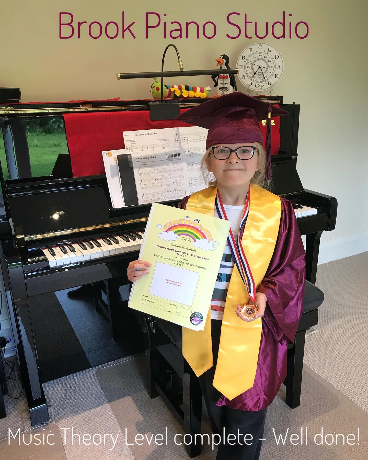 Congratulations on completing Music... - Brook Piano Studio