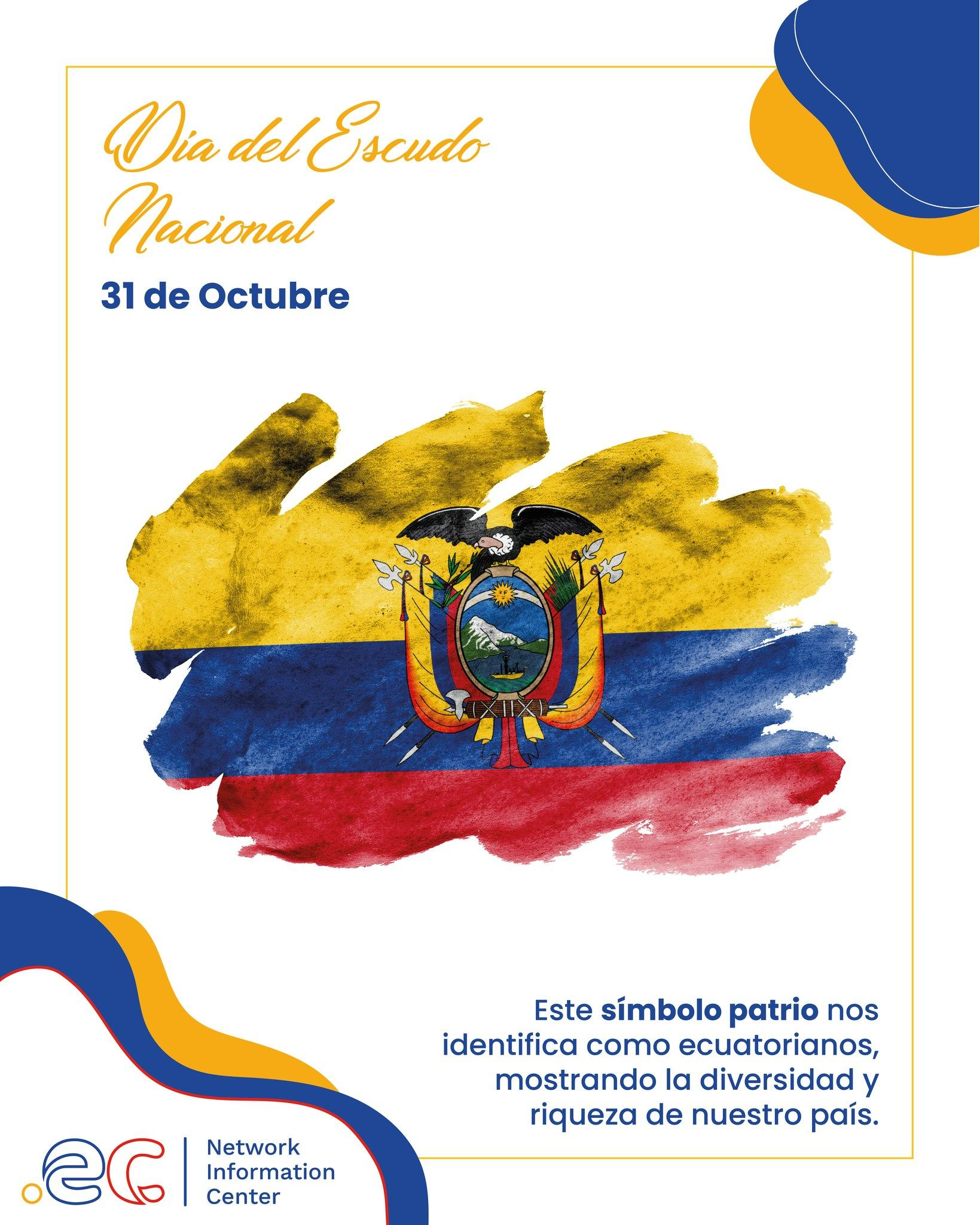 NIC.EC - 📣 Feliz día del Escudo Nacional. 😍🥳 Hoy...