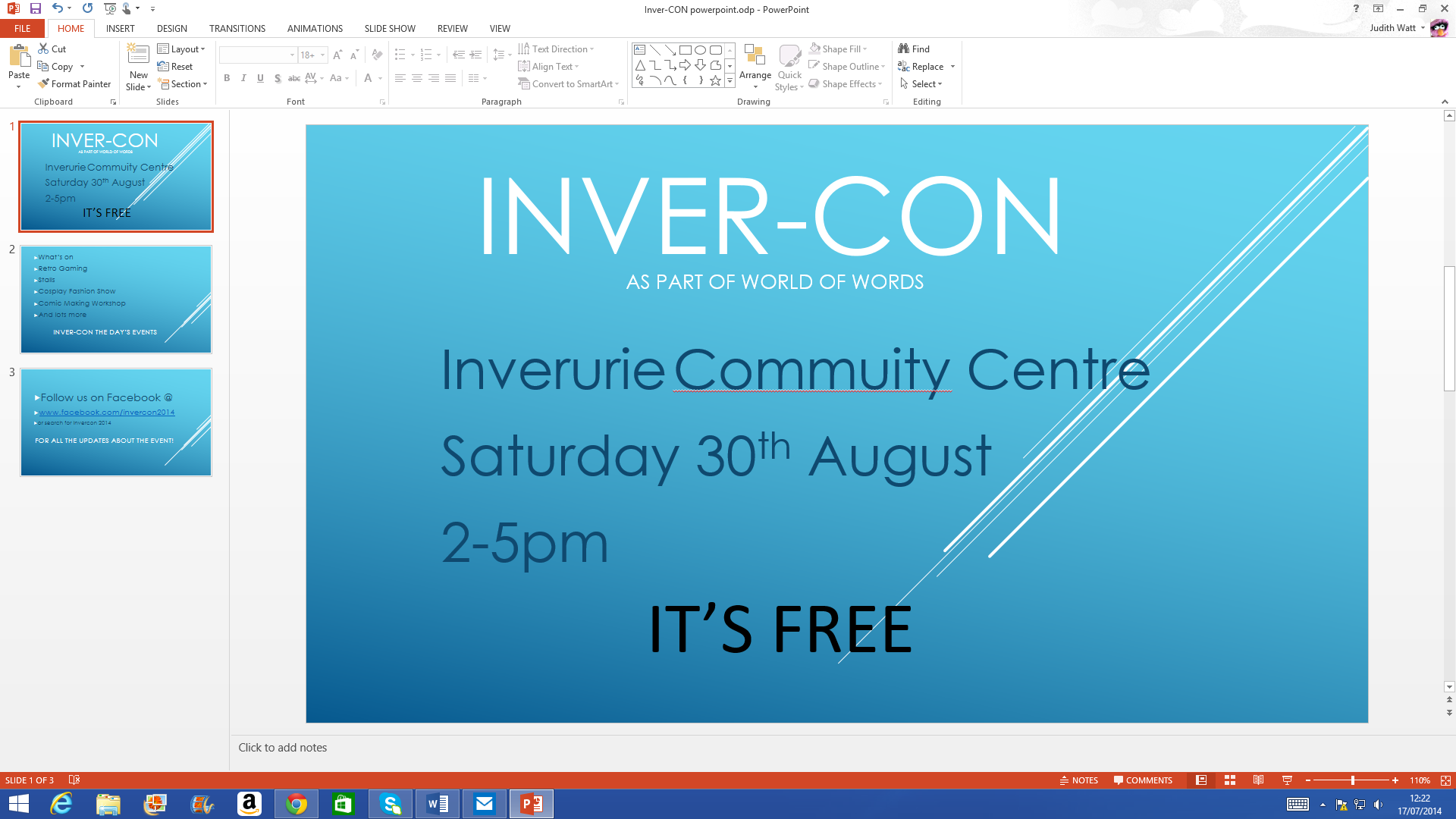 I-Con - Very basic design for Inver-Con's power point...